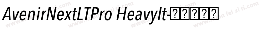 AvenirNextLTPro HeavyIt字体转换